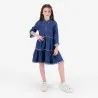 Robe chemise fille a volants en jeans - KONTAKT