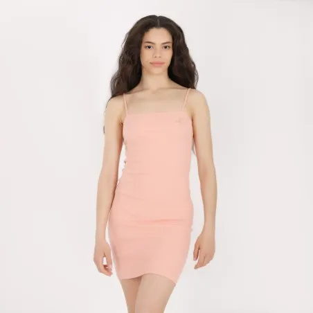 Robe côtelé femme avec bretelle - KONTAKT