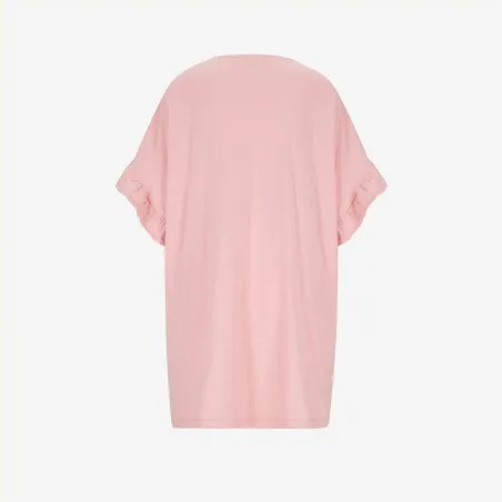 Robe de plage avec volant sur les manches - KONTAKT