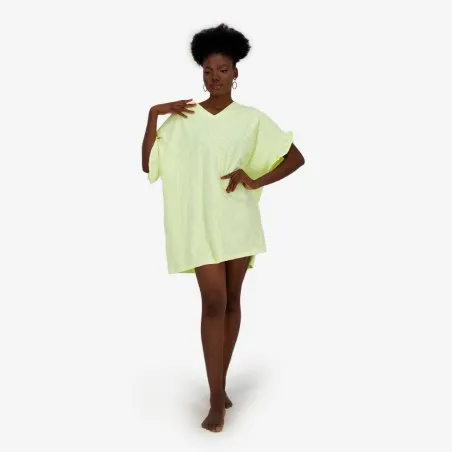 Robe de plage avec volant sur les manches - KONTAKT