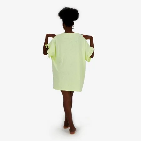 Robe de plage avec volant sur les manches - KONTAKT