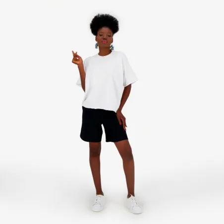 Short femme avec bande à la taille croisée - KONTAKT