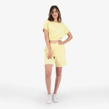 Short femme avec bande à la taille croisée - KONTAKT