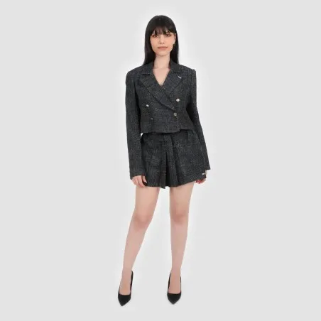 Short femme avec poche côté en Tweed - KONTAKT