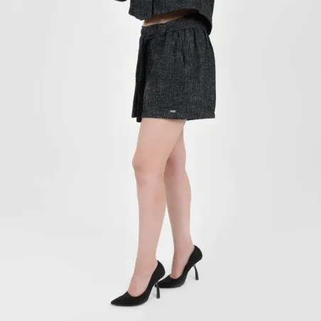Short femme avec poche côté en Tweed - KONTAKT