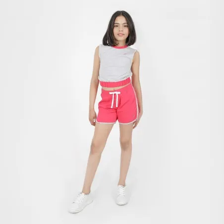 Short fille avec biais contrasté - KONTAKT