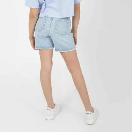 Short fille taille haute en jeans - KONTAKT
