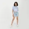 Short fille taille haute en jeans - KONTAKT