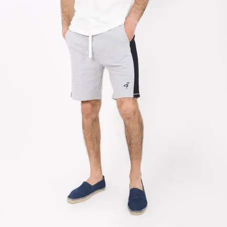 Short homme en molleton avec bandes contrastées - KONTAKT