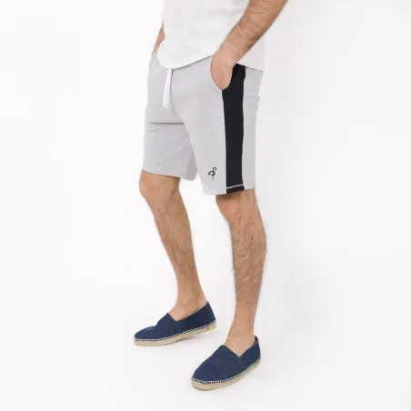 Short homme en molleton avec bandes contrastées - KONTAKT