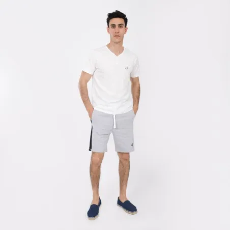 Short homme en molleton avec bandes contrastées - KONTAKT