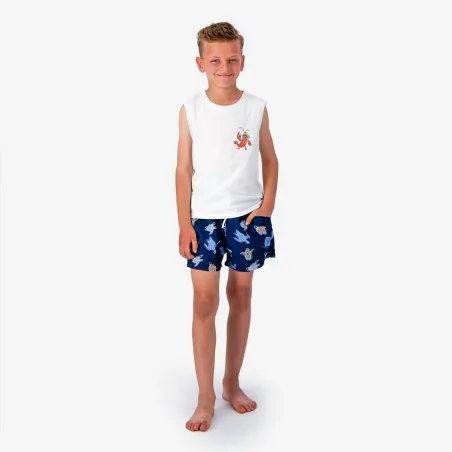 Short maillot garcon ALL OVER TORTUE DE MER - KONTAKT