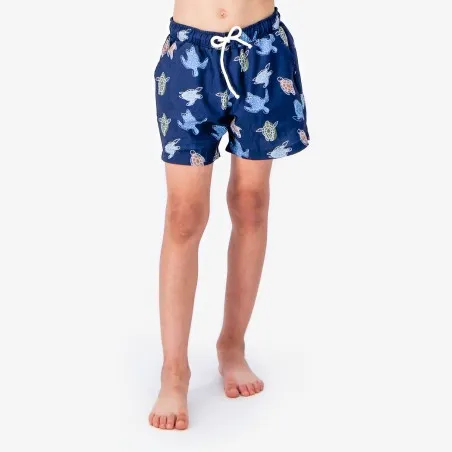 Short maillot garcon ALL OVER TORTUE DE MER - KONTAKT