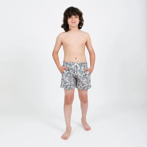 Short maillot garçon imprimé PALMIER - KONTAKT