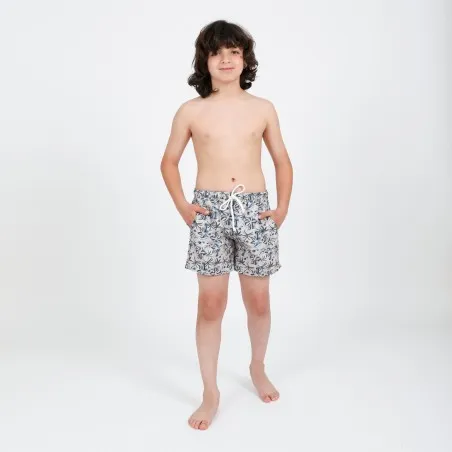 Short maillot garçon imprimé PALMIER - KONTAKT