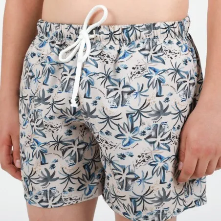 Short maillot garçon imprimé PALMIER - KONTAKT