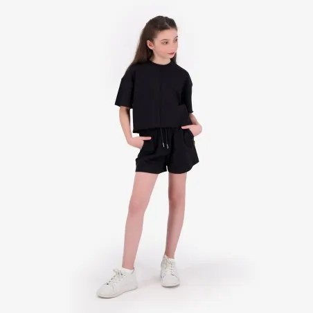 Short paperbag fille en molleton - KONTAKT