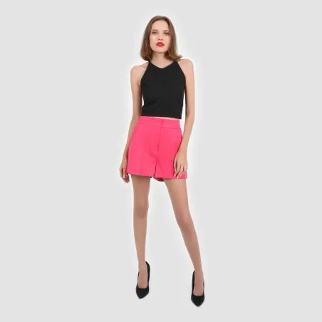 Short tailleur femme en chaine et trame - KONTAKT