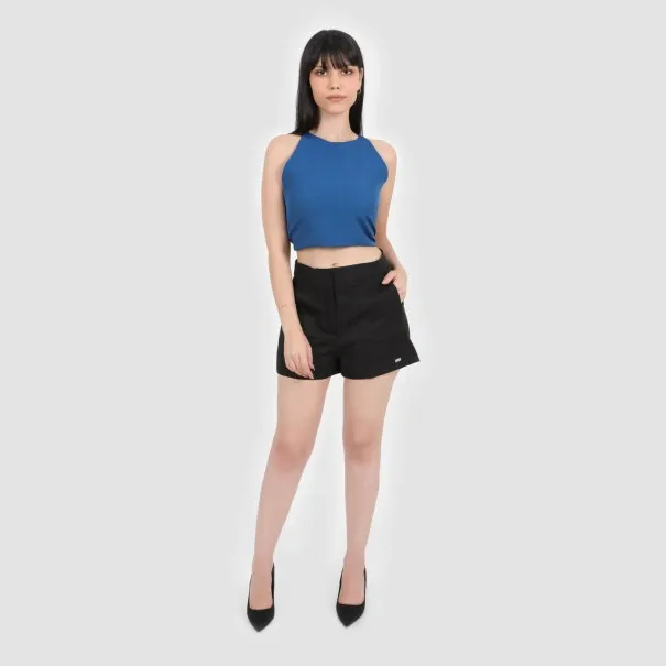 Short tailleur femme en chaine et trame - KONTAKT