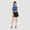 Short tailleur femme en chaine et trame - KONTAKT