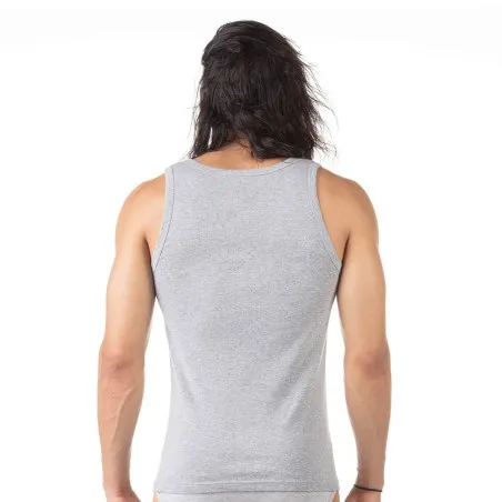 Singlet col bas homme en coton pur - KONTAKT