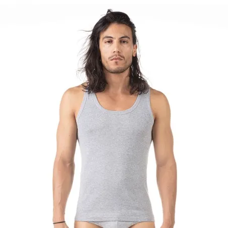 Singlet col bas homme en coton pur - KONTAKT
