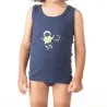 Singlet garçon cosmonaute en coton pur - KONTAKT
