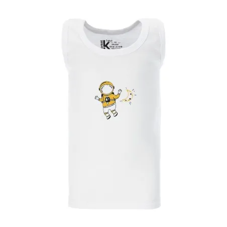 Singlet garçon cosmonaute en coton pur - KONTAKT