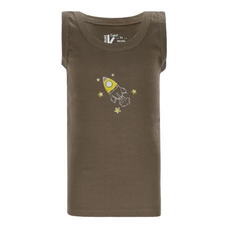 Singlet garçon fusée en coton pur - KONTAKT