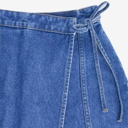 Skort femme avec noued en jeans - SOUKAINA 2.0 - KONTAKT