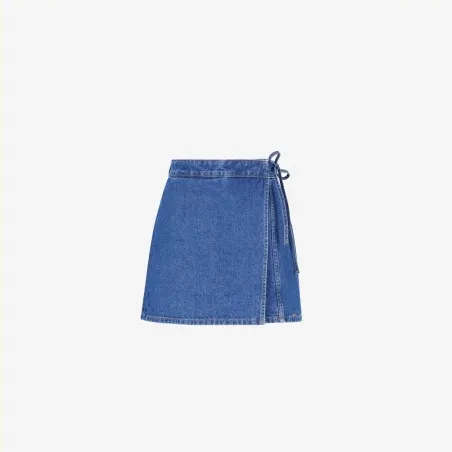 Skort fIlle avec noued en jeans - KONTAKT