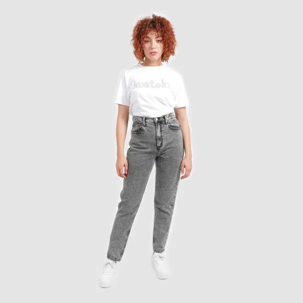 Slim mum jeans femme - SALIMA - KONTAKT