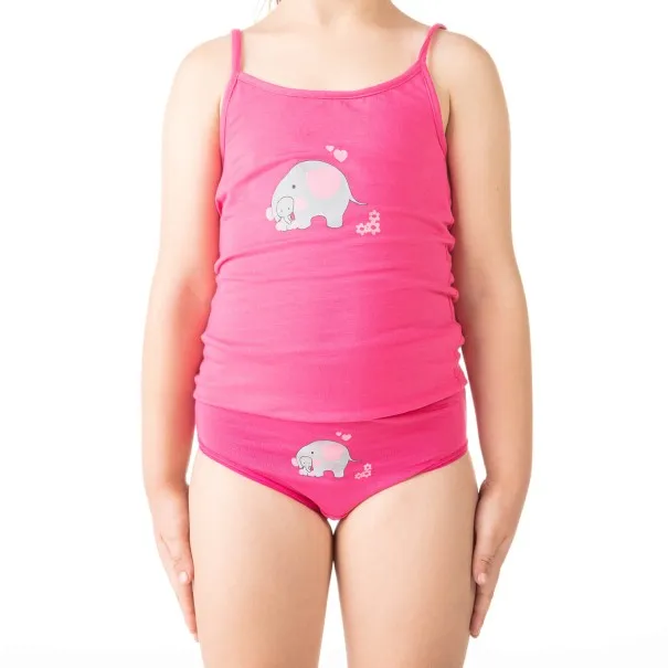 Slip fille éléphant en coton stretch - KONTAKT