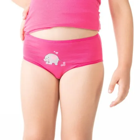 Slip fille éléphant en coton stretch - KONTAKT
