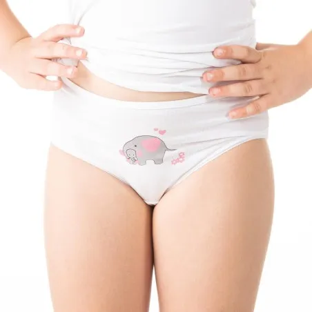 Slip fille éléphant en coton stretch - KONTAKT
