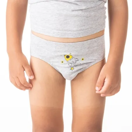 Slip garçon fusée en coton pur - KONTAKT