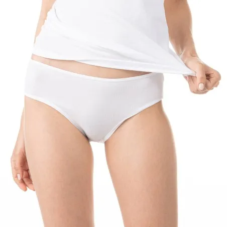 Slip taille haute femme en coton bio - KONTAKT