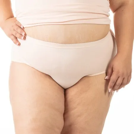 Slip taille haute grandes tailles en coton stretch - KONTAKT