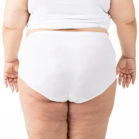 Slip taille haute grandes tailles en coton stretch - KONTAKT
