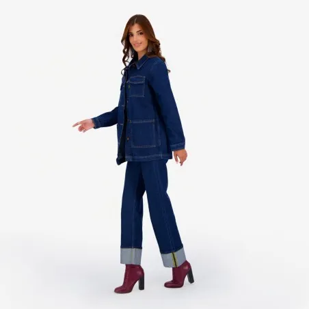 Straight jeans femme a revers SARRA 3.0 - KONTAKT