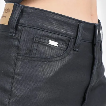 Straight jeans femme effet cuir -SARRA - KONTAKT