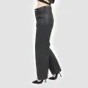Straight jeans femme effet cuir -SARRA - KONTAKT