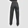Straight jeans femme effet cuir -SARRA - KONTAKT
