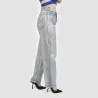 Straight jeans femme métallique - SARRA - KONTAKT