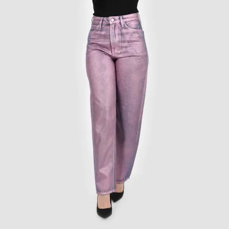 Straight jeans femme métallique - SARRA - KONTAKT