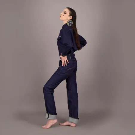 Straight unisexe selvedge avec revers en jeans Selvedge And Raw Look - TUNIS FASHION WEEK 2024 - KONTAKT