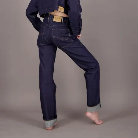 Straight unisexe selvedge avec revers en jeans Selvedge And Raw Look - TUNIS FASHION WEEK 2024 - KONTAKT