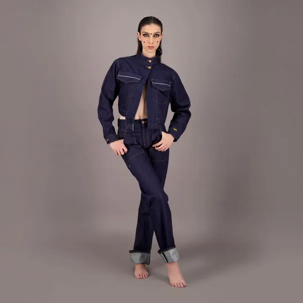 Straight unisexe selvedge avec revers en jeans Selvedge And Raw Look - TUNIS FASHION WEEK 2024 - KONTAKT