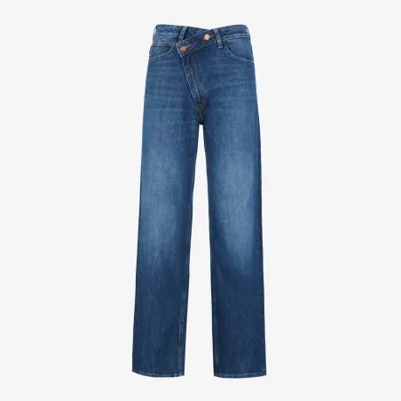 Super Straight jeans femme avec braguette décalé- SARRA 2.0 - KONTAKT