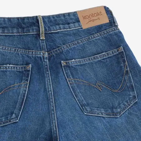 Super Straight jeans femme avec braguette décalé- SARRA 2.0 - KONTAKT